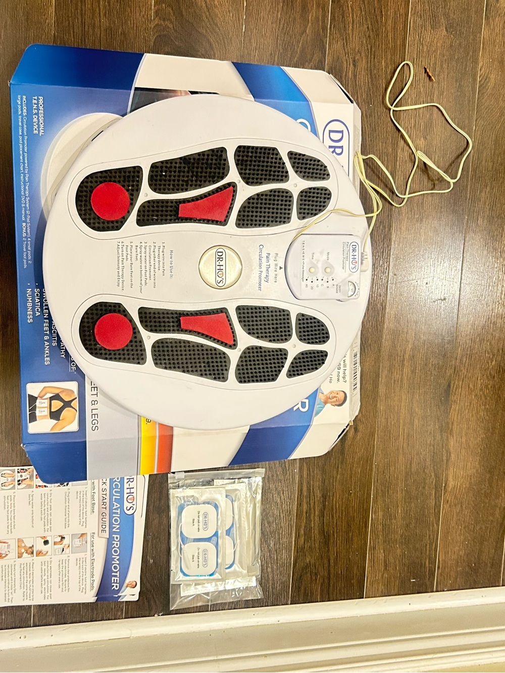 White & Red Foot and Leg Massager